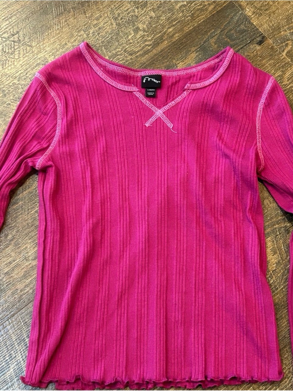 art class Raspberry Pink Ribbed Long Sleeve Tee - Picture 2 of 6